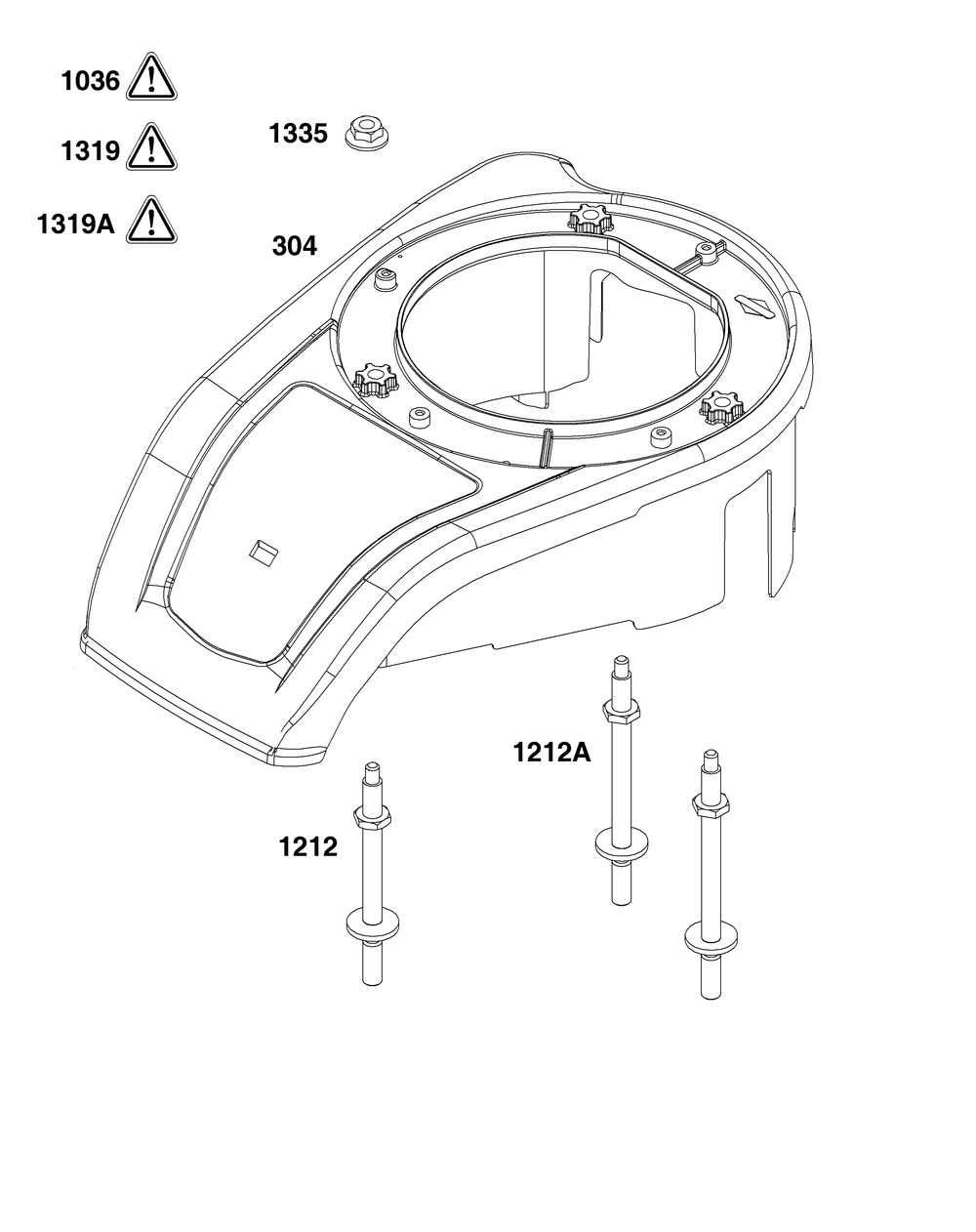 Blower Housing Diagram and Parts List for 14B932-1653-H5 100000 - 19Z999 Briggs and Stratton Engine